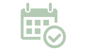 Icon Kalender Check Grün Icon Kalender Check Grün
