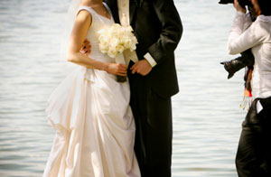 Die Hochzeit im Bild festhalten Hochzeitsfotograf mit Paar