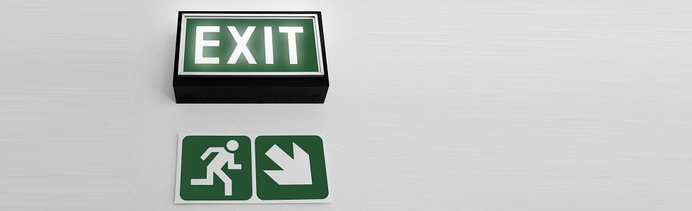 Exit Schild - Praxisfall